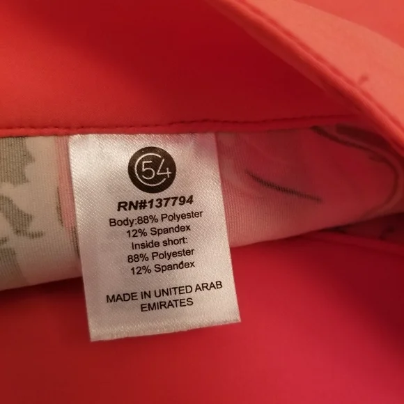 Chase 54 Skort Skirt Women’s Size 6 Orange 33" Waist 4.5" Inseam Shorts - Picture 9 of 9